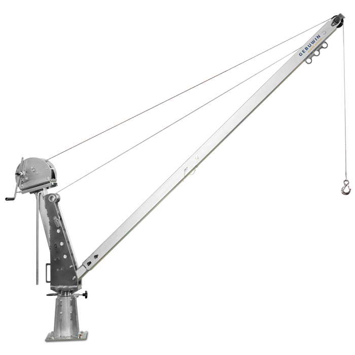 SD900EV - Zinc Plated Swivel Hoisting Davit Crane with TL1500 EV Winch