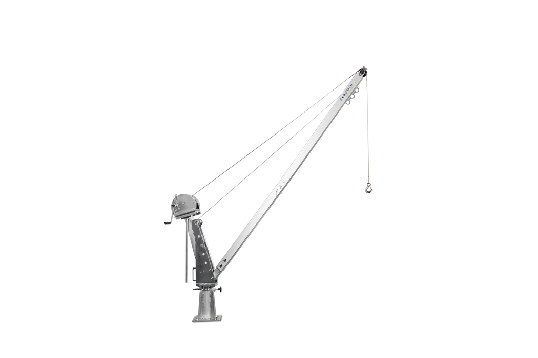 SD900EV - Zinc Plated Swivel Hoisting Davit Crane with TL1500 EV Winch