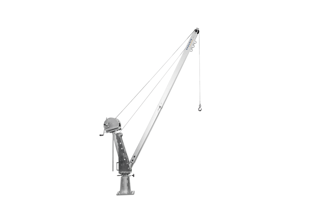 SD900EV - Zinc Plated Swivel Hoisting Davit Crane with TL1500 EV Winch