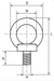 GT Cobra Grade 80 Eyebolt Dimensions