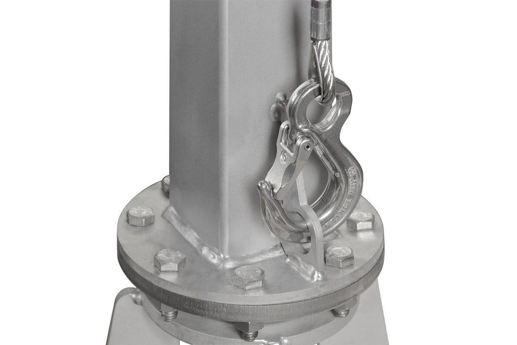 SD250 SST - 250kg Stainless Finish Swivel Hoisting Davit (Built in winch with 13m Cable)