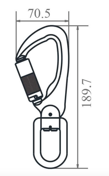 Swivel Quarter Turn Locking Hook